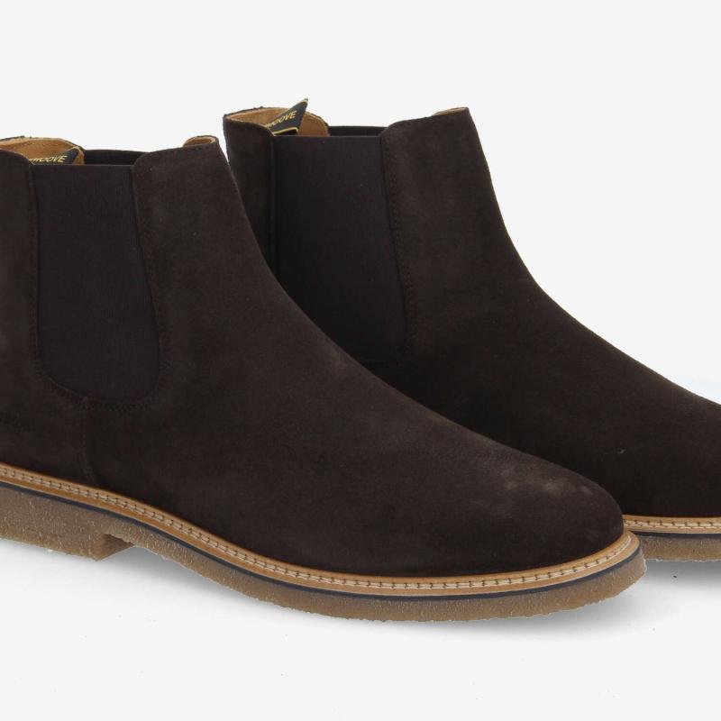 DUBLIN CHELSEA M - SUEDE - DARK BROWN